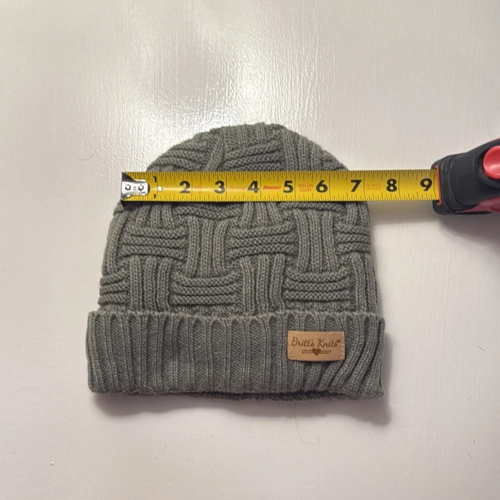 Britt’s Knits Gray Beanie-See Photos
